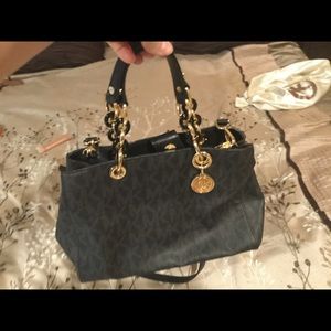 Michael Michael Kors logo leather satchel